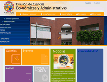 Tablet Screenshot of dcea.uson.mx