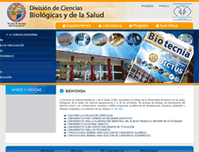 Tablet Screenshot of biologicas.uson.mx