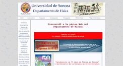 Desktop Screenshot of info.fisica.uson.mx
