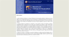 Desktop Screenshot of maestriaenacuacultura.uson.mx