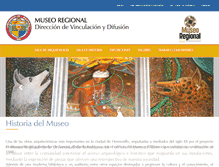 Tablet Screenshot of museoregional.uson.mx