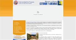 Desktop Screenshot of maestriaencomercioexterior.uson.mx