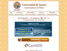 Tablet Screenshot of licfis.fisica.uson.mx