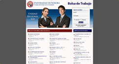 Desktop Screenshot of bolsadetrabajours.uson.mx