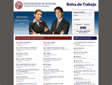 Tablet Screenshot of bolsadetrabajours.uson.mx