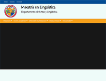 Tablet Screenshot of maestriaenlinguistica.uson.mx