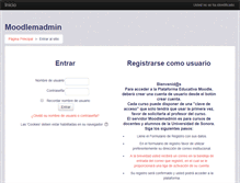 Tablet Screenshot of moodlemadmin.uson.mx