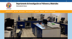 Desktop Screenshot of polimeros.uson.mx