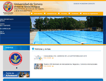 Tablet Screenshot of deportes.uson.mx
