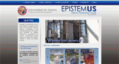 Desktop Screenshot of epistemus.uson.mx
