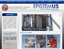 Tablet Screenshot of epistemus.uson.mx