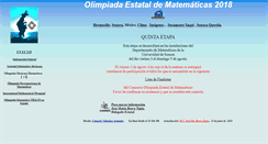 Desktop Screenshot of olimpiada.mat.uson.mx