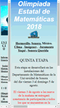 Mobile Screenshot of olimpiada.mat.uson.mx