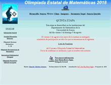 Tablet Screenshot of olimpiada.mat.uson.mx
